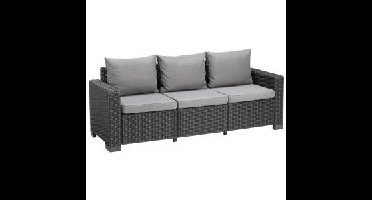 California loungestoel 3 zits antraciet