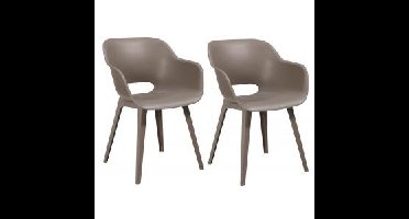 Tuinstoel Akola cappuccino set van 2