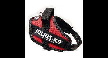 Julius-K9 IDC-Powertuig Mini 49-67cm rood