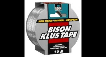 Bison klustape 10 meter grijs
