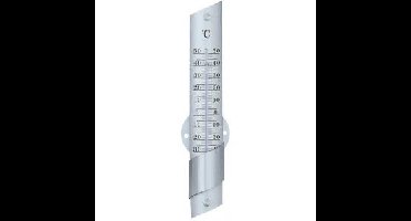 Buitenthermometer aluminium 24 cm