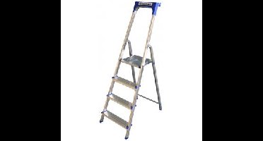 Huishoudtrap aluminium 4-treden