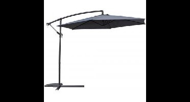 Zweefparasol Ibiza grijs 300 cm