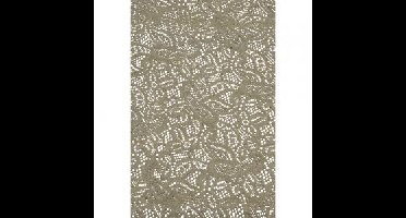 Tafelkleed 140x260cm grijs met motief