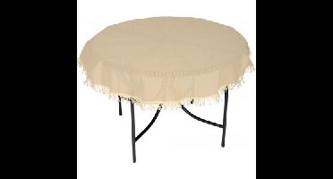 Tafelkleed rond 160cm beige