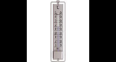 Muurthermometer zilver metaal