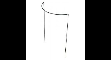 Plantensteun halfrond groen geplastificeerd 70 cm