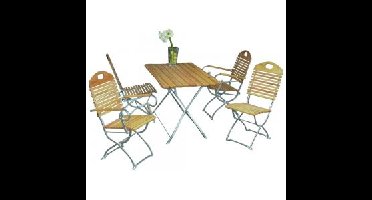 Tuinset 5-delig Bad Tolz 110 x 70 cm - grijs frame