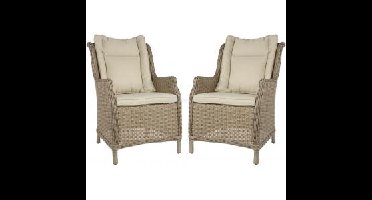 Wine & Dine Straw tuinstoel set van 2