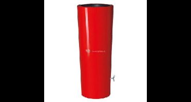 Garantia regenton met bloembak 350 liter rood