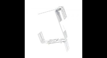 Balkonhaak type C wit - 2 stuks