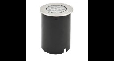 Led grondspot 9 watt rond