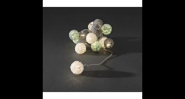 LED cotton balls lichtsnoer nature 3.5cm