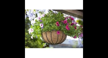 Hanging basket van smeedijzer rond 35 cm