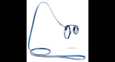 Nylon kittentuigje Hearts - Zwart