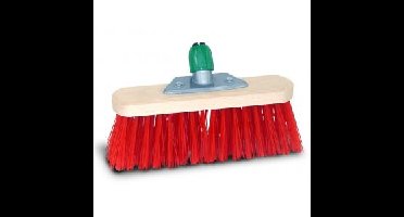 Bezem kunstvezel 30cm met kunststof houder