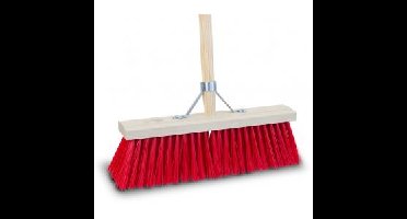 Bezem kunstvezel 40cm met steel