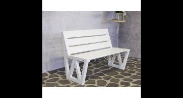 SenS-Line 3-zits Houten tuinbank Dolcis 150 cm - wit
