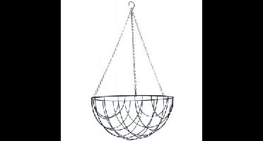 Hanging basket zwart gecoat metaal - XL