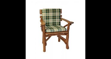 Tuinstoelkussen - Hout Groen - Bruin 48 x 88 cm