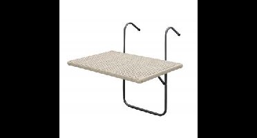 Balkontafel - Metaal Wicker - Antraciet Wicker 60 cm
