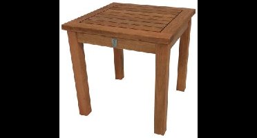 Bijzettafel buiten - Eucalyptushout - Bruin 40 x 40 cm