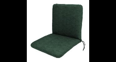 Tuinstoel kussen - Textiel - Groen 45 x 88 cm