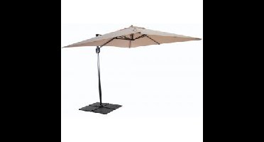 Zweefparasol Honolulu 250 x 250 cm taupe