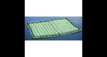 Drijvend planteneiland rechthoek 121 x 85 cm (1 m2) plaats voor 40 jonge planten