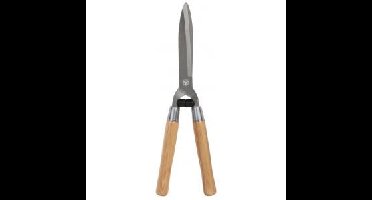 Buxusschaar met houten armen en rechte snede