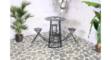 Barset Columbus 4-persoons Inklapbaar