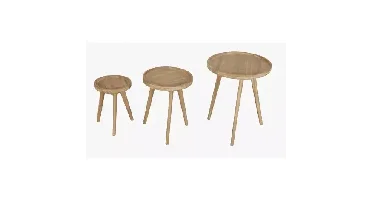 Bijzettafeltjes San José set van 3