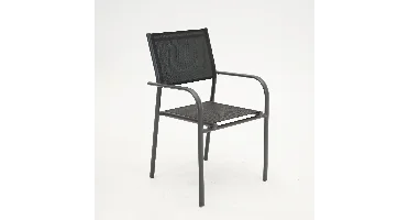 Duca stapelstoel dining zwart