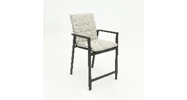 Genua Barchair met kussen antraciet