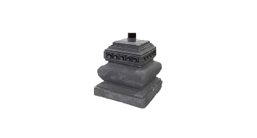 Parasolvoet d28h30cm grijs