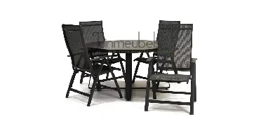 Tuinstoel Vito met tafel braga 140 cm rond