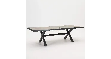 Tuintafel Castilla Negro Kruispoot 243x103 cm Tafel Buiten Tuin Lesli Living