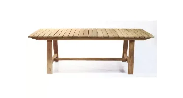Tuintafel Teak naturel 200x100 cm
