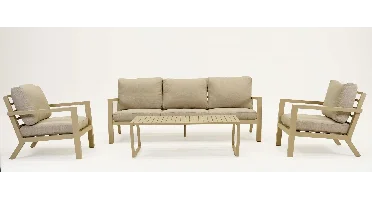 Vita Emerson Loungeset Beige 4-delig