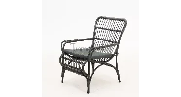 Vita Lester loungestoel zwart