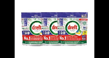 Dreft Platinum lemon vaatwastabletten - 225 stuks