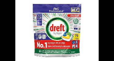 Dreft Platinum lemon vaatwastabletten - 75 stuks