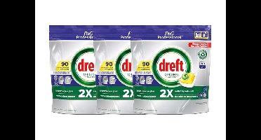 Effectief Krachtige Dreft Original All in One Regular Vaatwastabletten - Lemon - 270 stuks