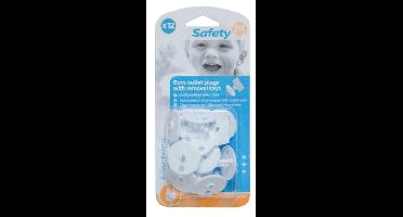 Stopcontactbeschermer + Sleutel Safety 1st Wit 12st