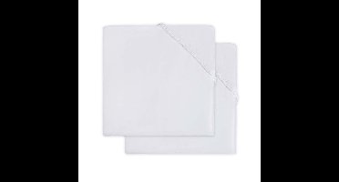 Hoeslaken Molton Ledikant Jollein 60x120 Wit 2-pack