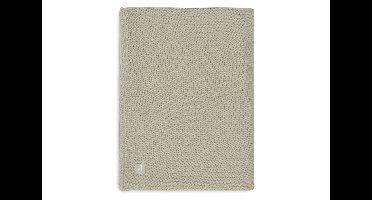 Deken Wieg Jollein 75x100 Basic Knit Olive Green/Fleece