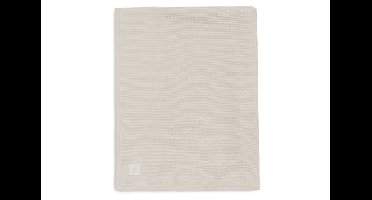 Deken Ledikant Jollein 100x150 Basic Knit Oatmeal/Velvet