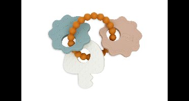 Bijtring Jollein Siliconen Sleutelbos Lovely Birds