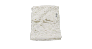 Deken Ledikant Meyco Knots Off White