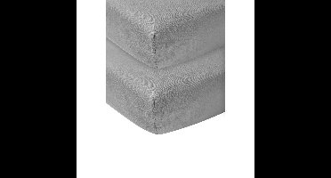 Set | Hoeslaken Ledikant Meyco  60x120 Grijs (2st)